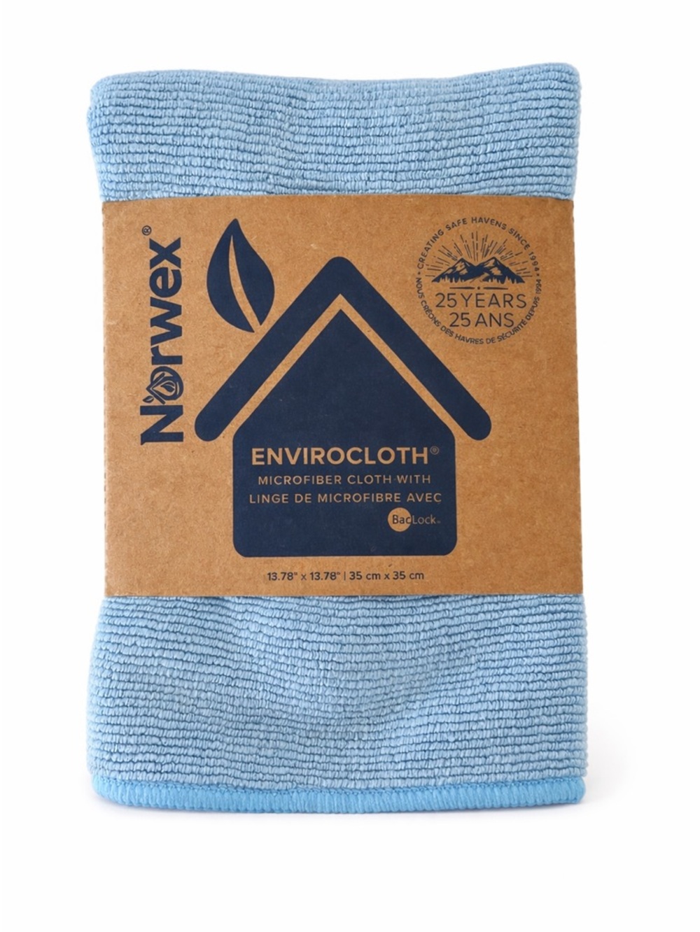 Norwex EnviroCloth Blue Antibacterial Microfiber Cleaning Cloth NEW BacLock